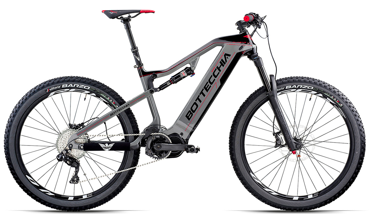Велосипед Bottecchia E-FULL QUASAR 27,5" (2019) 2019 Серо-красный